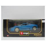 2 Mint in Box BUGATTI Diecast Cars