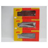 Lot of 7 Mint in Box AMS Train Cars - "On3" Scale