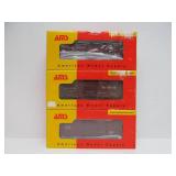 Lot of 7 Mint in Box AMS Train Cars - "On3" Scale