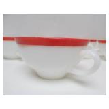 Lot of Vintage PYREX Coffee Cups / Saucers & Dinner Plates