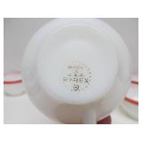 Lot of Vintage PYREX Coffee Cups / Saucers & Dinner Plates
