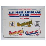 2 Mint in Box Diecast Metal Airplane Banks