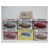 Group of NOS Vintage Classic Car Model Kits - 1929 Ford etc