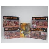 Lot of 5 Brand New Vintage Western Models / Life-Like "Lazy M Corral" & "Circle A Chuck Wagon"