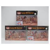Lot of 5 Brand New Vintage Western Models / Life-Like "Lazy M Corral" & "Circle A Chuck Wagon"