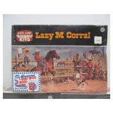 Lot of 5 Brand New Vintage Western Models / Life-Like "Lazy M Corral" & "Circle A Chuck Wagon"