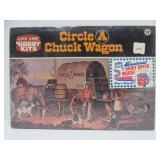 Lot of 5 Brand New Vintage Western Models / Life-Like "Lazy M Corral" & "Circle A Chuck Wagon"