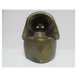 Signed Vintage Egyptian Bust of King Tut Candle Holder Sculpture w/Glowing Eyes