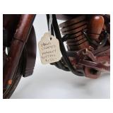 Very Cool Carved Wood 13.5" Motorcycle