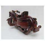 Very Cool Carved Wood 13.5" Motorcycle