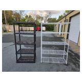 Tri-Metro Metal Wire Shelf & 5-Tier Heavy Duty Plastic Shelf