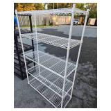 Tri-Metro Metal Wire Shelf & 5-Tier Heavy Duty Plastic Shelf