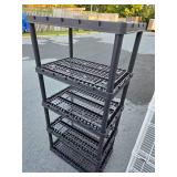 Tri-Metro Metal Wire Shelf & 5-Tier Heavy Duty Plastic Shelf