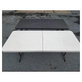 2 - 6 Foot Folding Utility Tables - Including Lifetime
