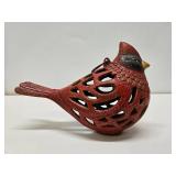 Cast Iron Cardinal Bird Lantern