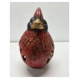 Cast Iron Cardinal Bird Lantern
