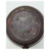 Antique Cast Iron Skillet Marked "3F"