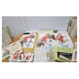 HUGE Lot of Vintage HILDA Pinup Artwork Calendars etc