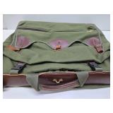 Quality BOYT Green Canvas & Leather Pak/Bag #1