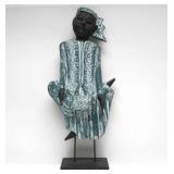 Excellent Large Carved Figural Wood Sculpture