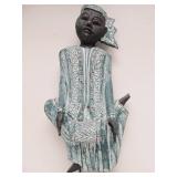 Excellent Large Carved Figural Wood Sculpture