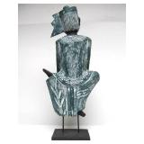 Excellent Large Carved Figural Wood Sculpture