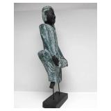 Excellent Large Carved Figural Wood Sculpture