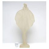 Vintage Art Deco Acrylic / Lucite Sculpture - Lady in Coat