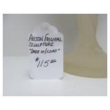 Vintage Art Deco Acrylic / Lucite Sculpture - Lady in Coat