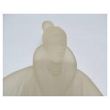 Vintage Art Deco Acrylic / Lucite Sculpture - Lady in Coat