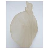Vintage Art Deco Acrylic / Lucite Sculpture - Lady in Coat
