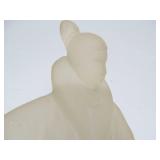 Vintage Art Deco Acrylic / Lucite Sculpture - Lady in Coat