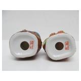 Signed Vintage Japanese Porcelain Kutani Figures