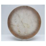 Excellent Condition Vintage Animal Hide Tambourine Instrument