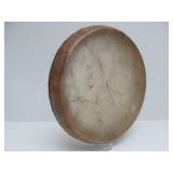 Excellent Condition Vintage Animal Hide Tambourine Instrument