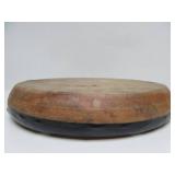 Excellent Condition Vintage Animal Hide Tambourine Instrument