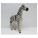 Genuine Leather Wrapped ZEBRA Statue