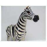 Genuine Leather Wrapped ZEBRA Statue