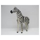 Genuine Leather Wrapped ZEBRA Statue