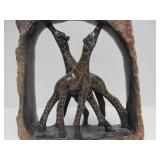 Hand Carved Stone Giraffe Sculpture