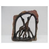 Hand Carved Stone Giraffe Sculpture