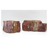 2 Larger Heavy Chunks of Arizona Petrified Wood