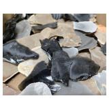 Box of Raw Assorted Stone for Making Arrowheads