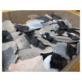 Box of Raw Assorted Stone for Making Arrowheads