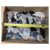 Box of Raw Assorted Stone for Making Arrowheads