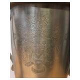 2 Larger Heavy Ornate Trophy Cups w/Coat of Arms Designs