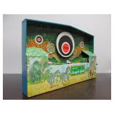 Vintage Tin Litho Ohio Art Toy JUNGLE EYES Shooting Gallery Toy