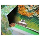 Vintage Tin Litho Ohio Art Toy JUNGLE EYES Shooting Gallery Toy