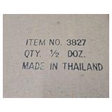 Large Group of Brand New Matching Textured Glass Vases