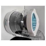 Beautiful Purple / Gold Swirled Art Glass Ball Vases